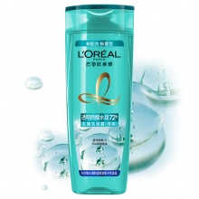 【美妆一号商城】欧莱雅（LOREAL）透明质酸水润去屑洗发水(倍爽）400ml（无硅油控油去屑洗发露）（新老包装随机发货）01252